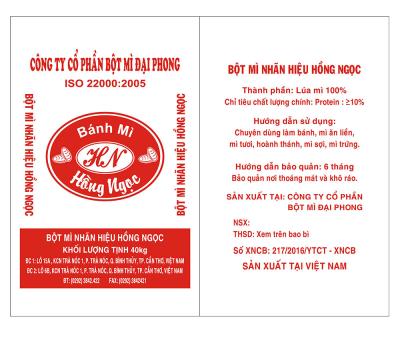Bột mì nhãn hiệu Hồng Ngọc - Đỏ